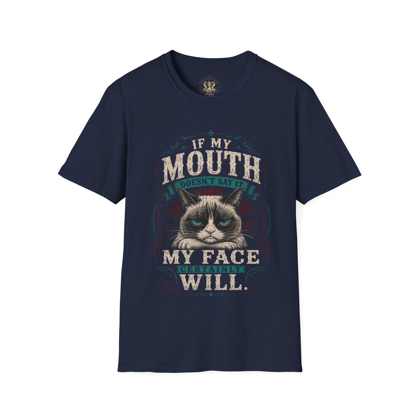 "If My Mouth Doesn’t Say It My Face Will" Grumpy Cat Tee