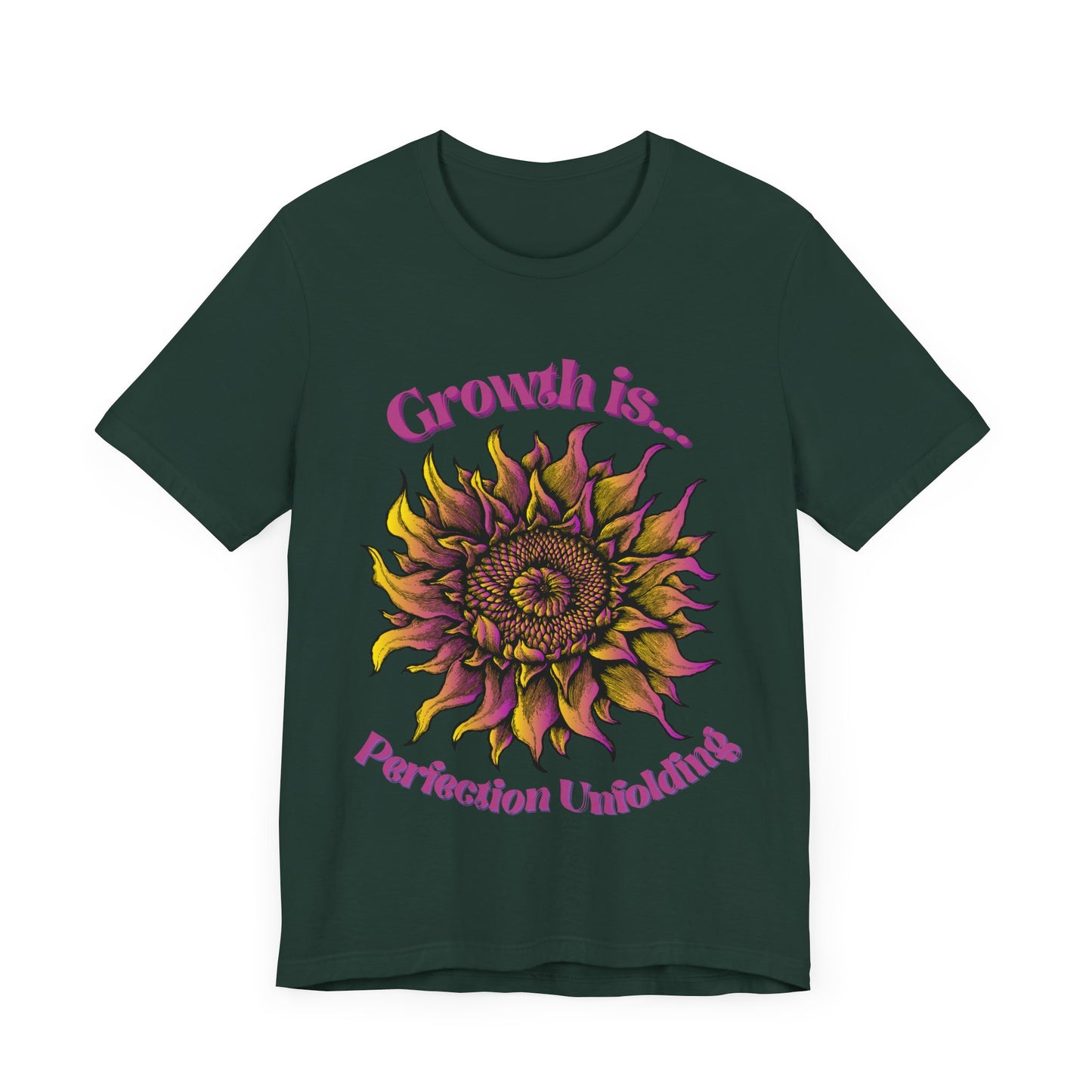 "Growth is Perfection Unfolding" Cotton t-shirt