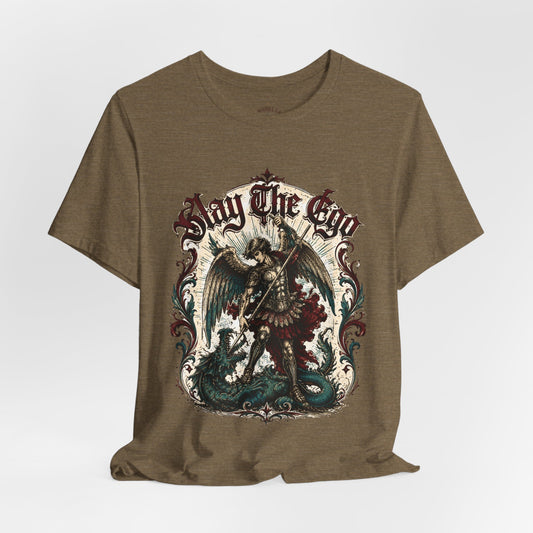Graphic Tee – Slay the Ego | Mindfulness & Personal Growth 100% Cotton T-Shirt