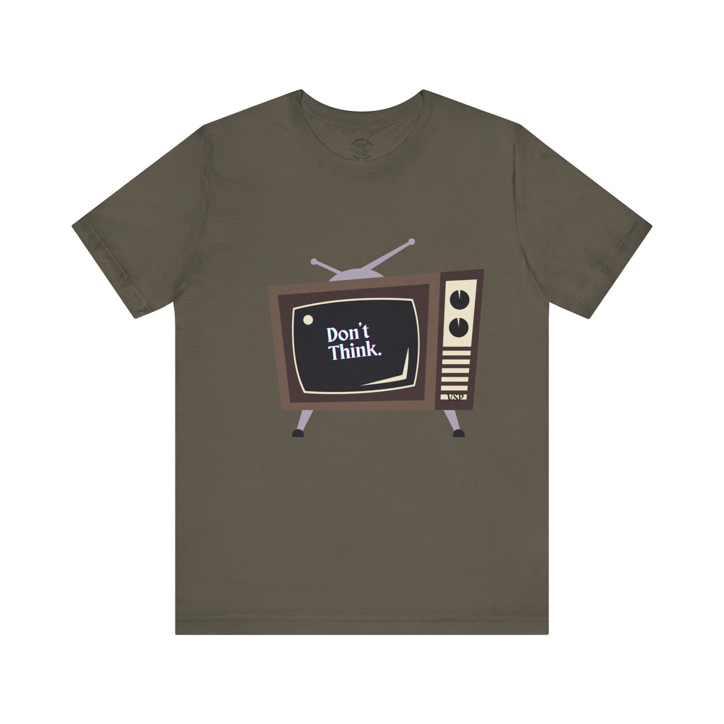"Don't Think." Vintage TV Graphic 100% Cotton Tee