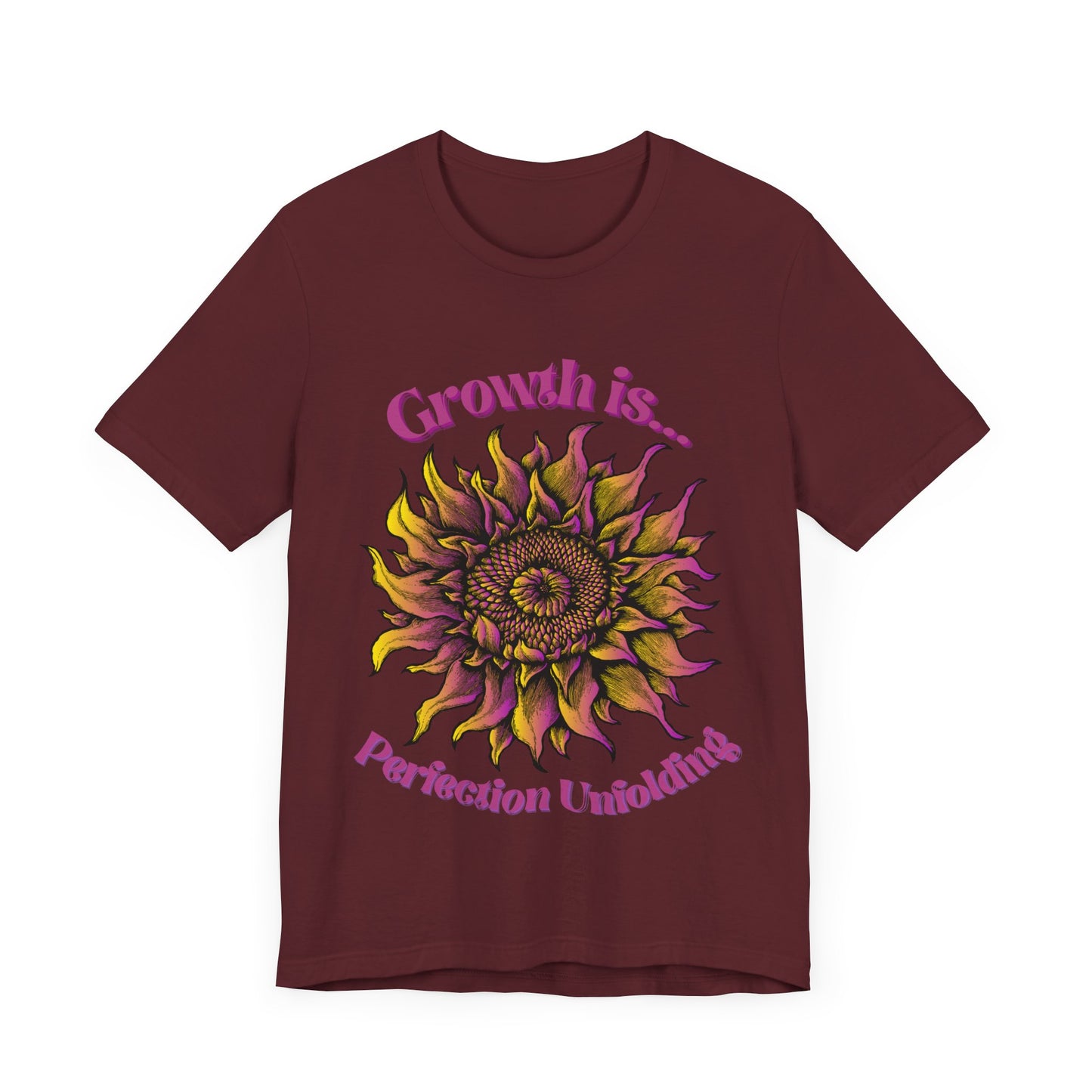 "Growth is Perfection Unfolding" Cotton t-shirt