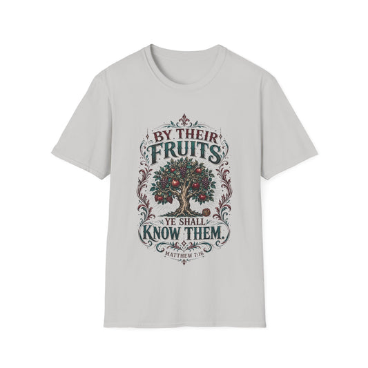 "By Their Fruits" Inspirational Graphic Tee (Matthew 7:16)
