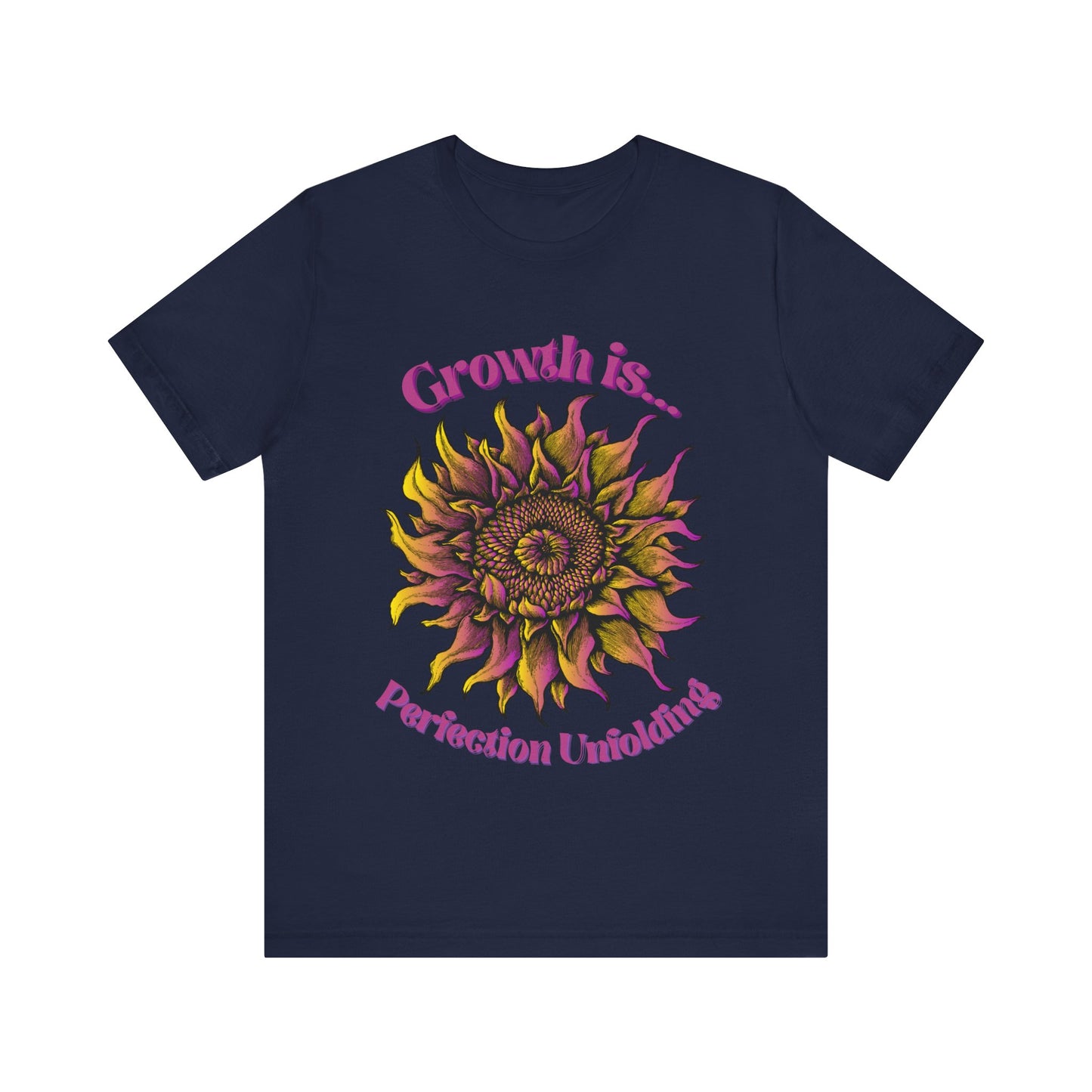 "Growth is Perfection Unfolding" Cotton t-shirt