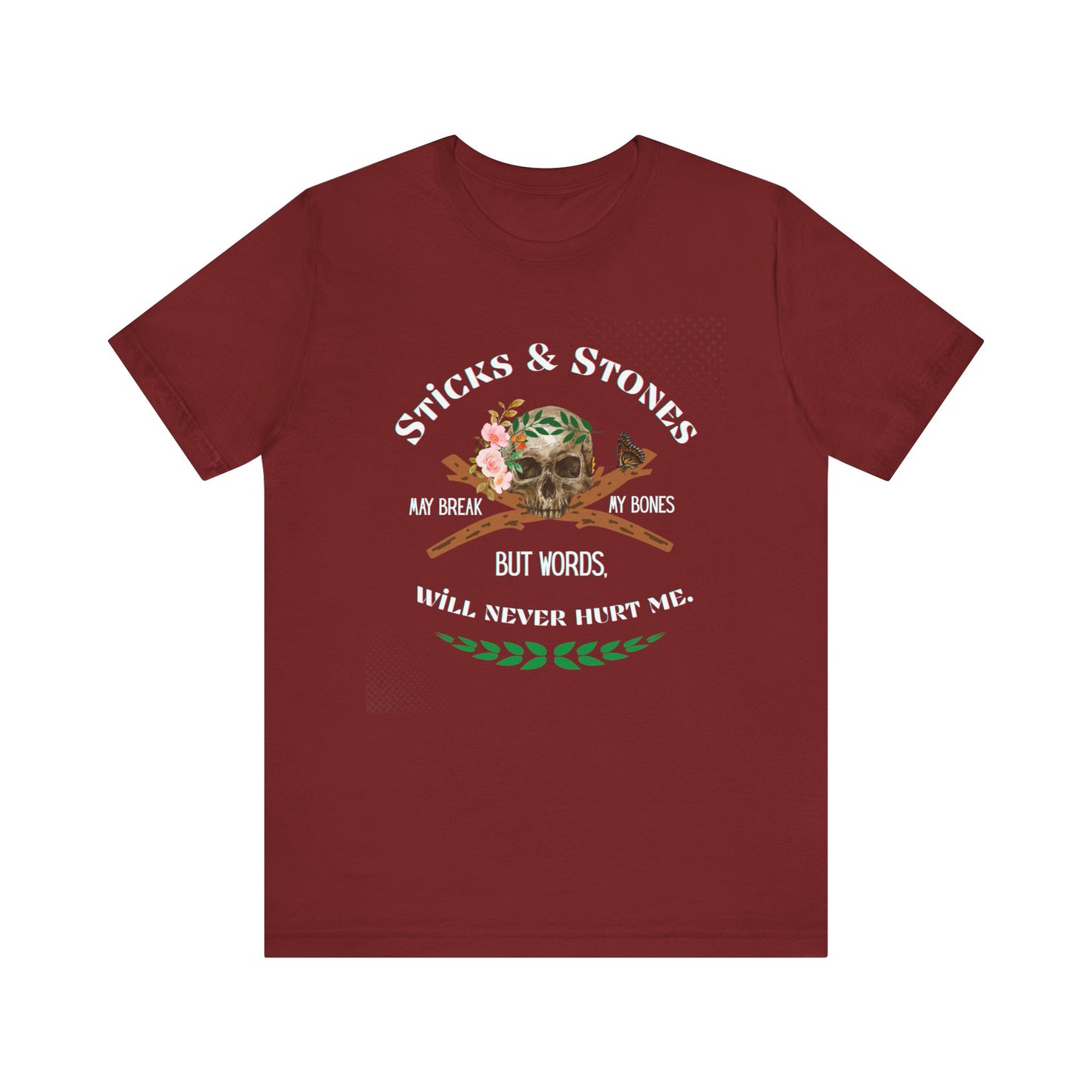 "Sticks and Stones" Classic Child's Poem 100% Cotton Tee