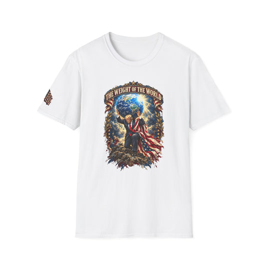 Trump Shoulders "The Weight of the World" Patriotic Graphic Tee