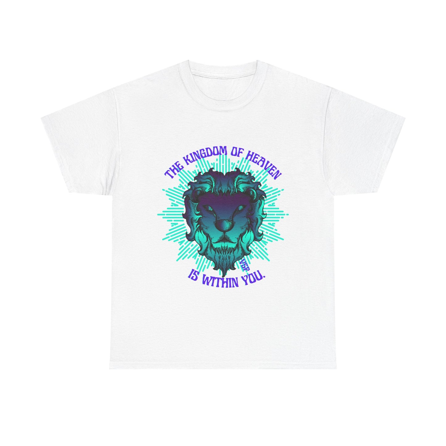 The Kingdom of Heaven - Inspirational Lion Design Heavy Cotton Tee