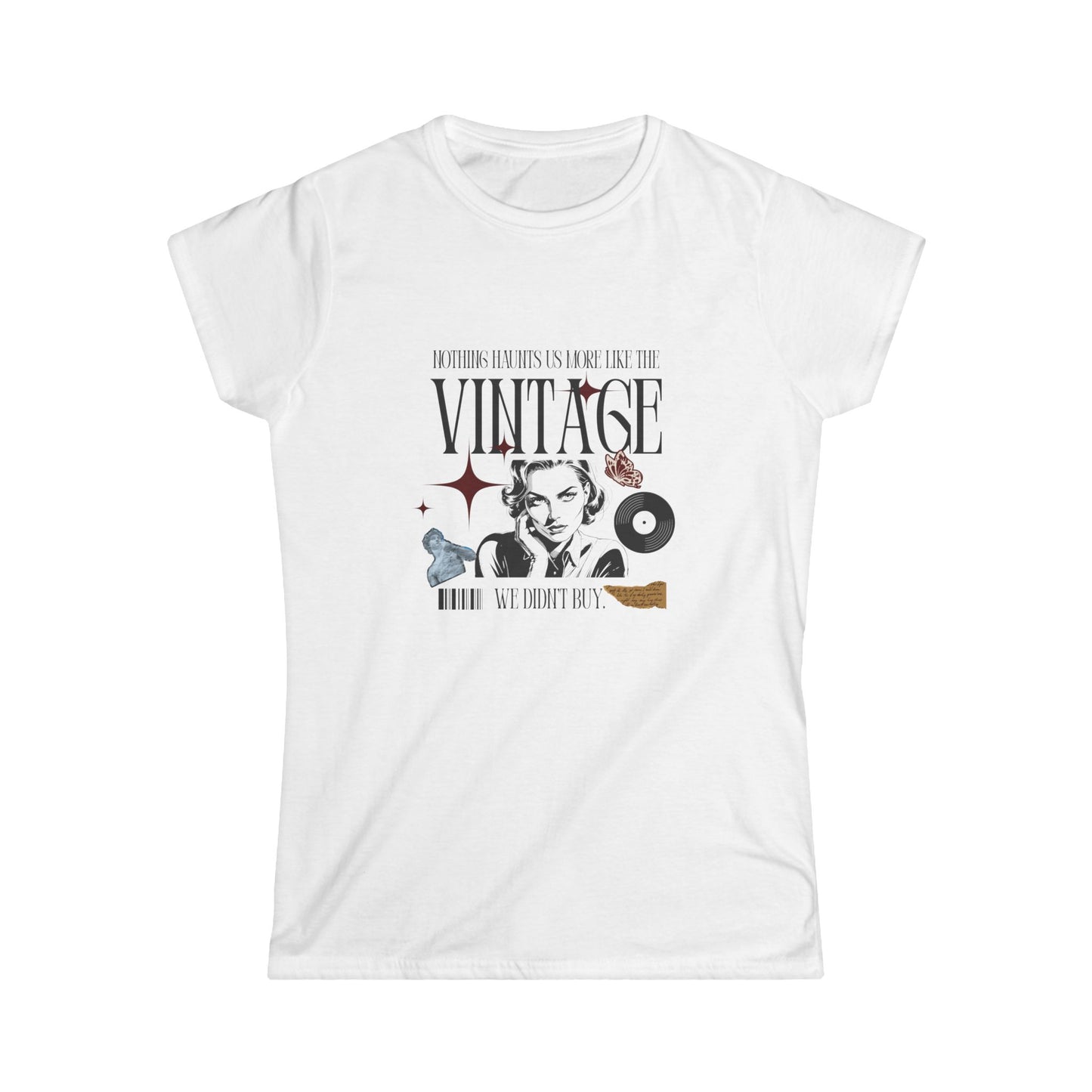Vintage Inspired Women's White Cotton Tee