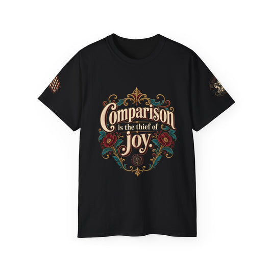 Comparison Is the Thief of Joy Floral Graphic Tee