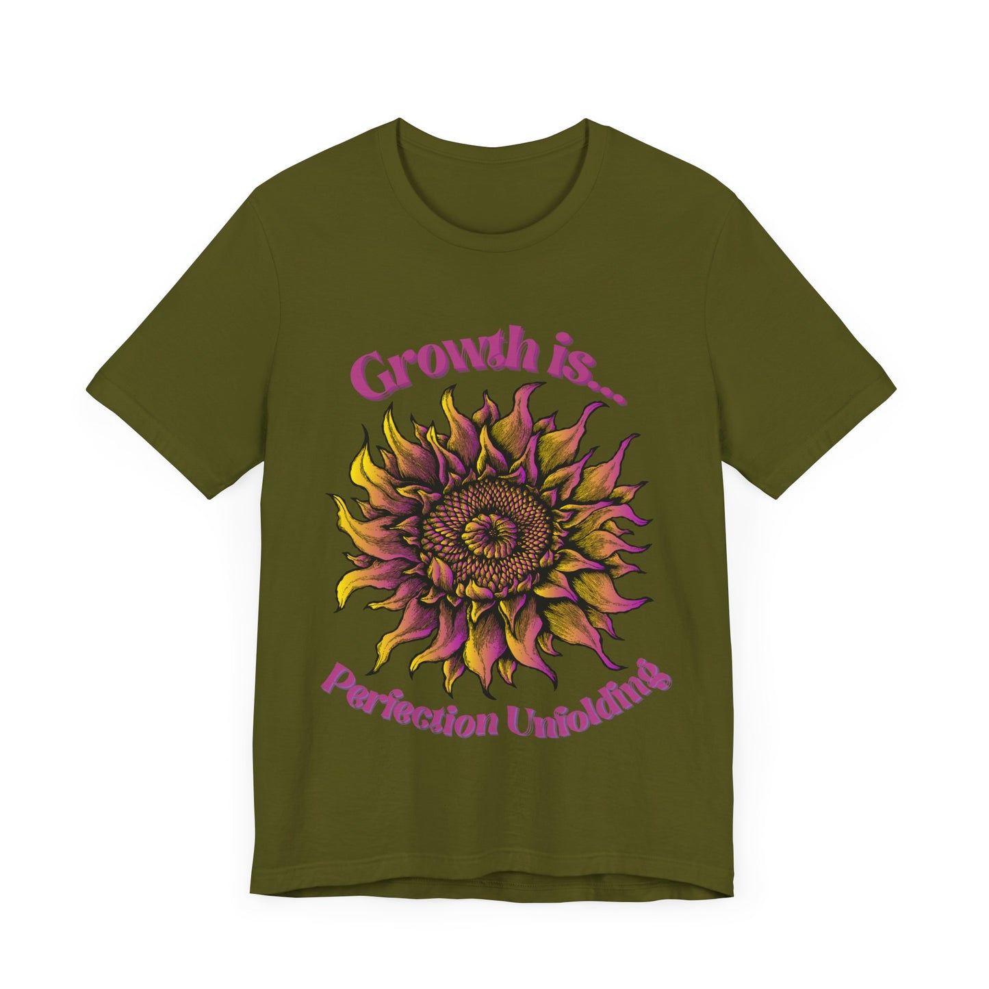 "Growth is Perfection Unfolding" Cotton t-shirt