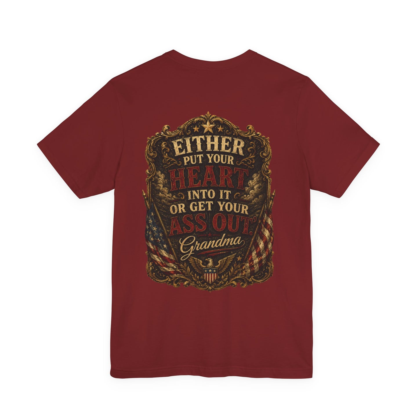Patriotic Graphic Tee – Love It or Leave It | Vintage Style 100% Cotton T-Shirt