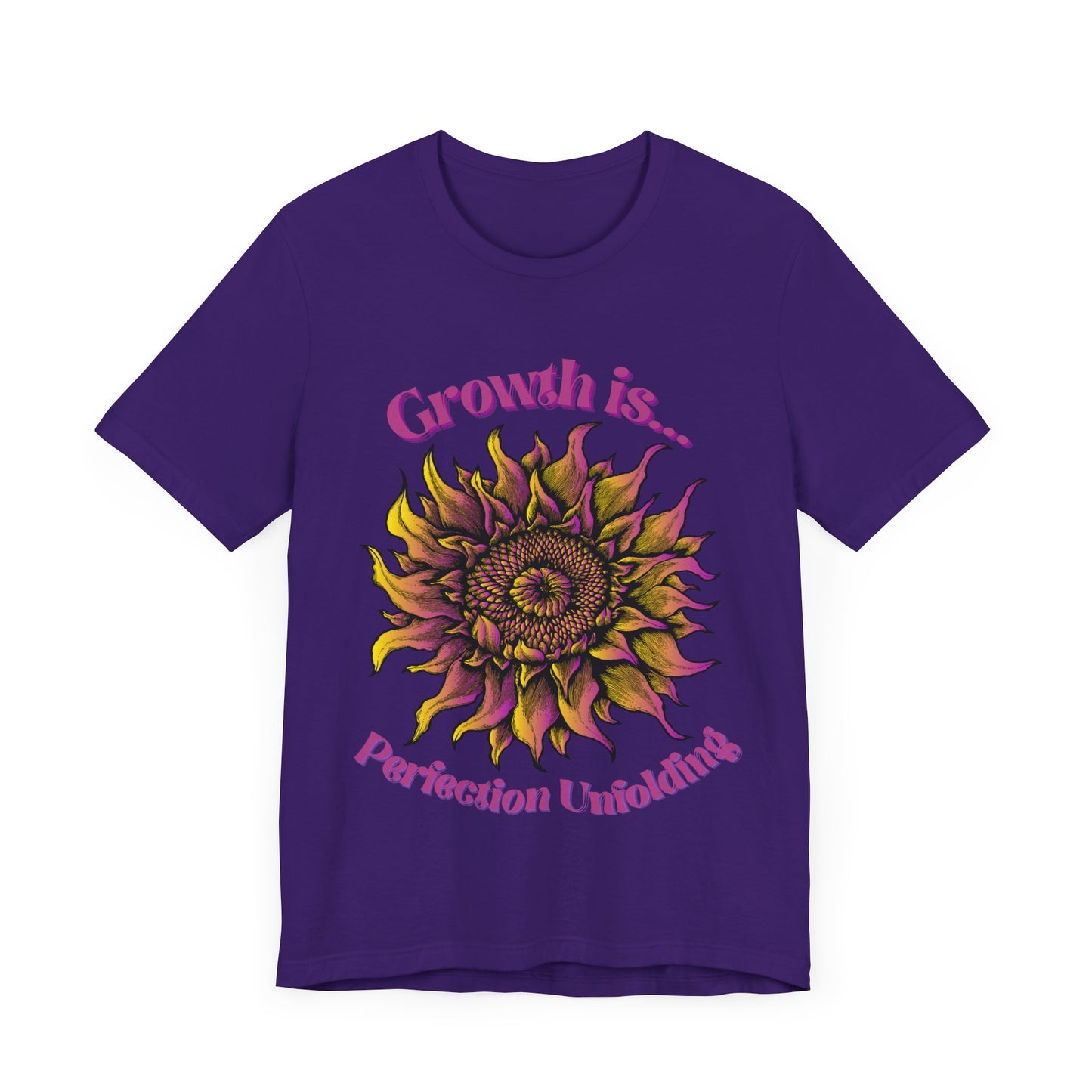 "Growth is Perfection Unfolding" Cotton t-shirt
