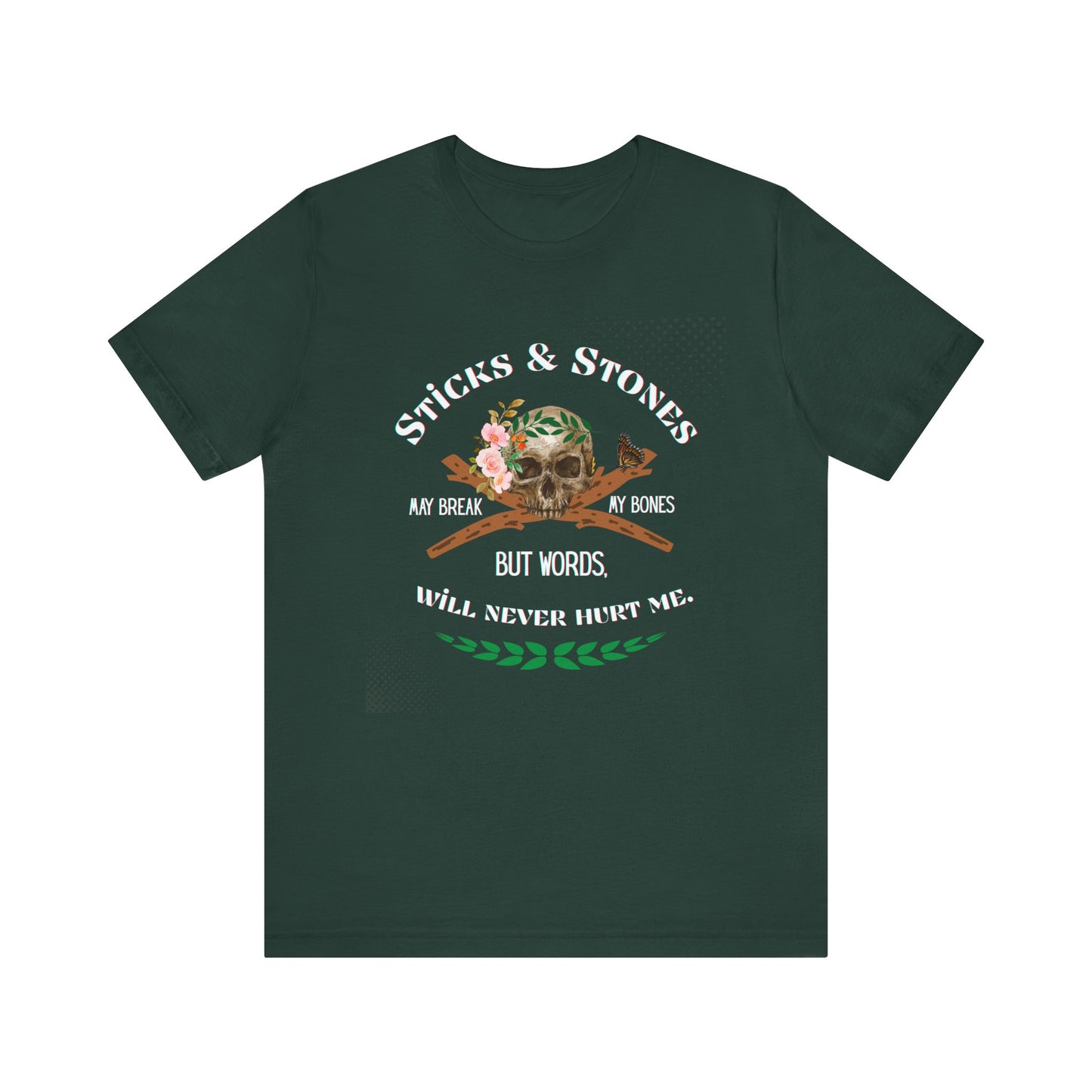 "Sticks and Stones" Classic Child's Poem 100% Cotton Tee