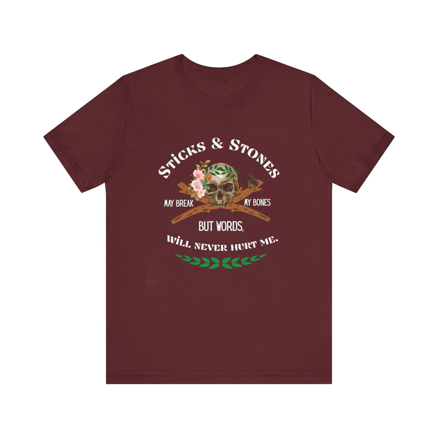 "Sticks and Stones" Classic Child's Poem 100% Cotton Tee