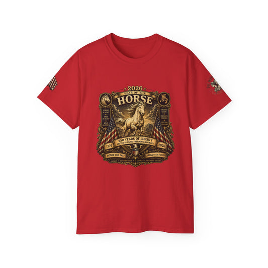 2026 Year Of The Horse America 250 Commemorative Tee