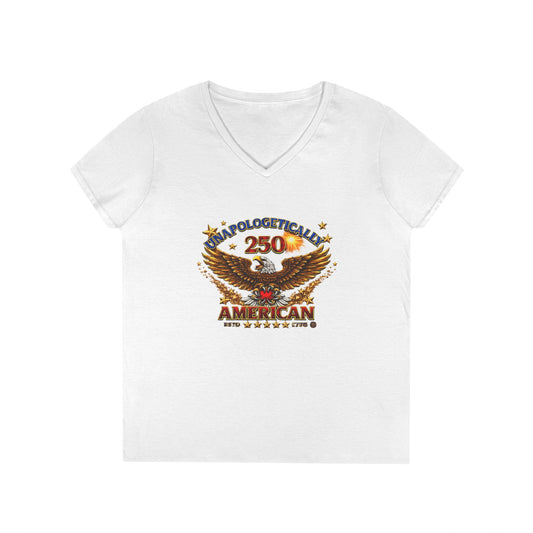 “Unapologetically American” 250th Eagle Graphic Women's Tee