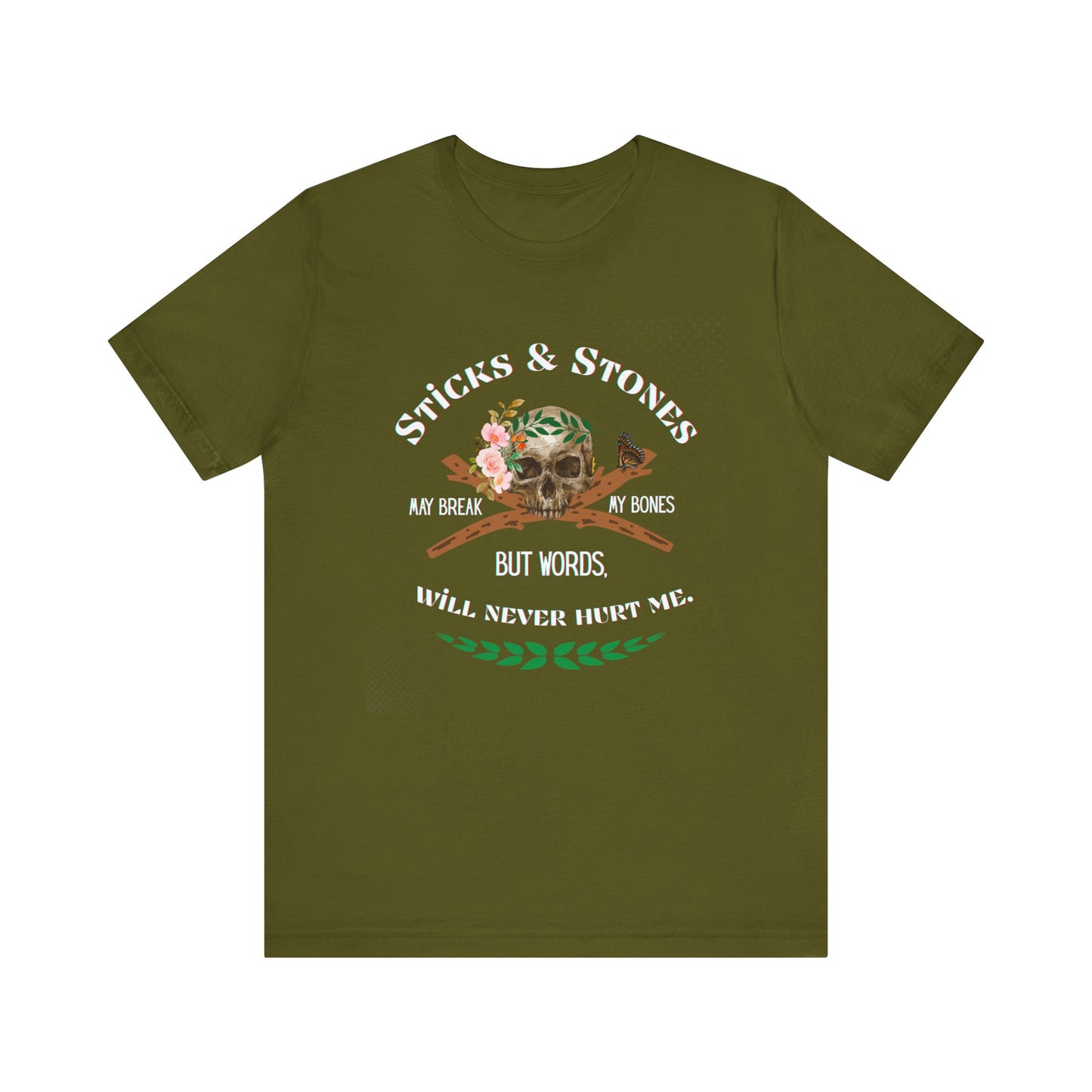 "Sticks and Stones" Classic Child's Poem 100% Cotton Tee