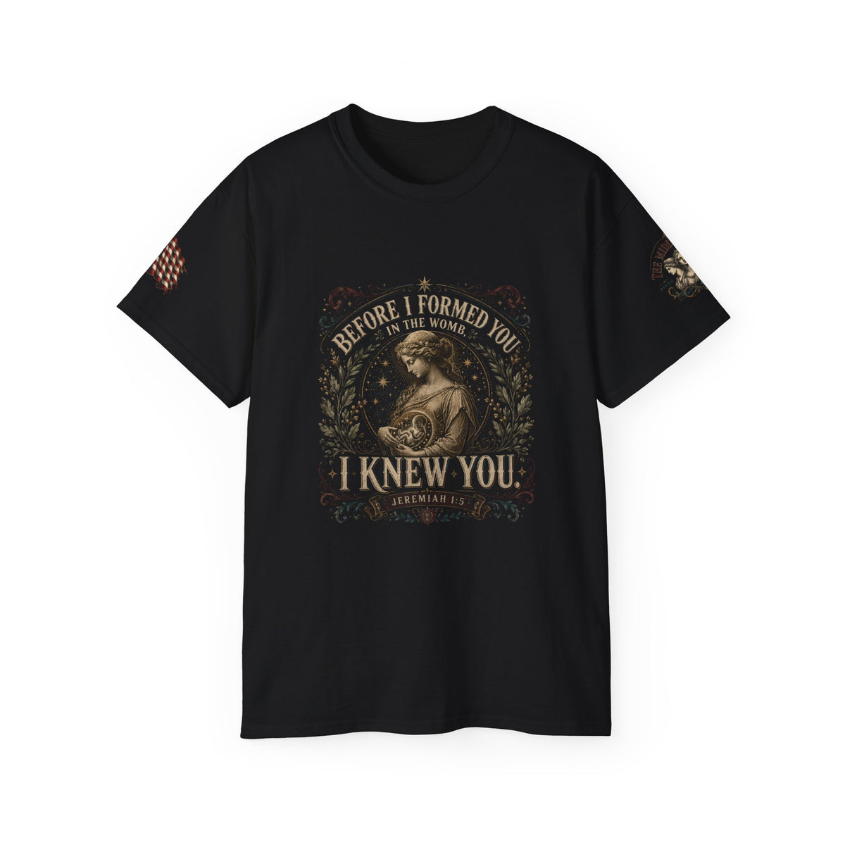 Christian Scripture Tee — "Before I Formed You I Knew You" Graphic T-Shirt