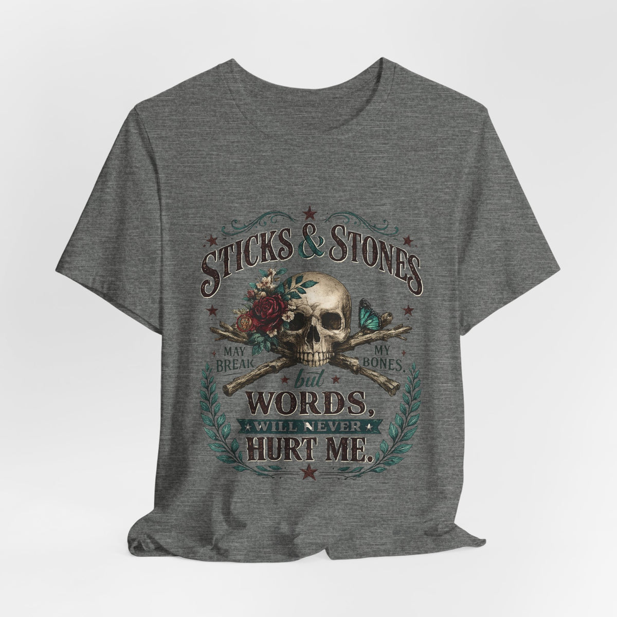 "Sticks and Stones" Classic Child's Poem 100% Cotton Tee