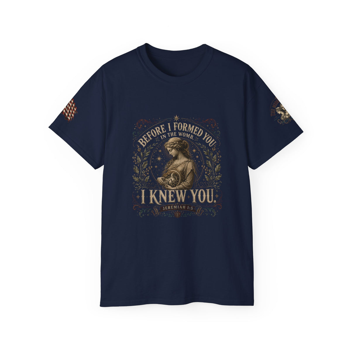 Christian Scripture Tee — "Before I Formed You I Knew You" Graphic T-Shirt
