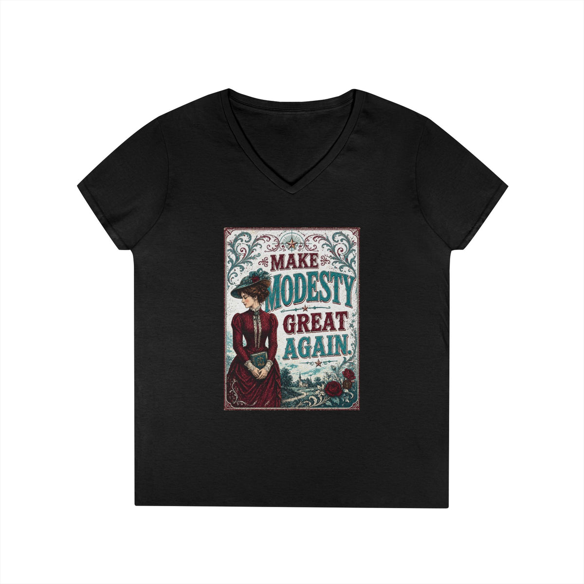 "Make Modesty Great Again," Women's Victorian Tee