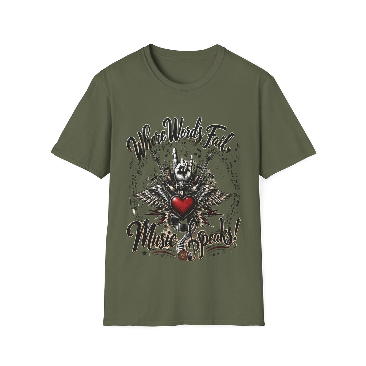 Where Words Fail Music Speaks T-Shirt