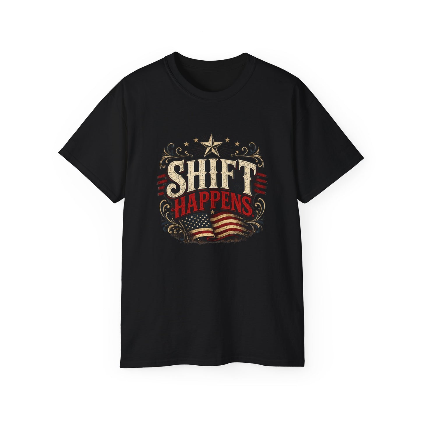 "Shift Happens" Cotton Tee