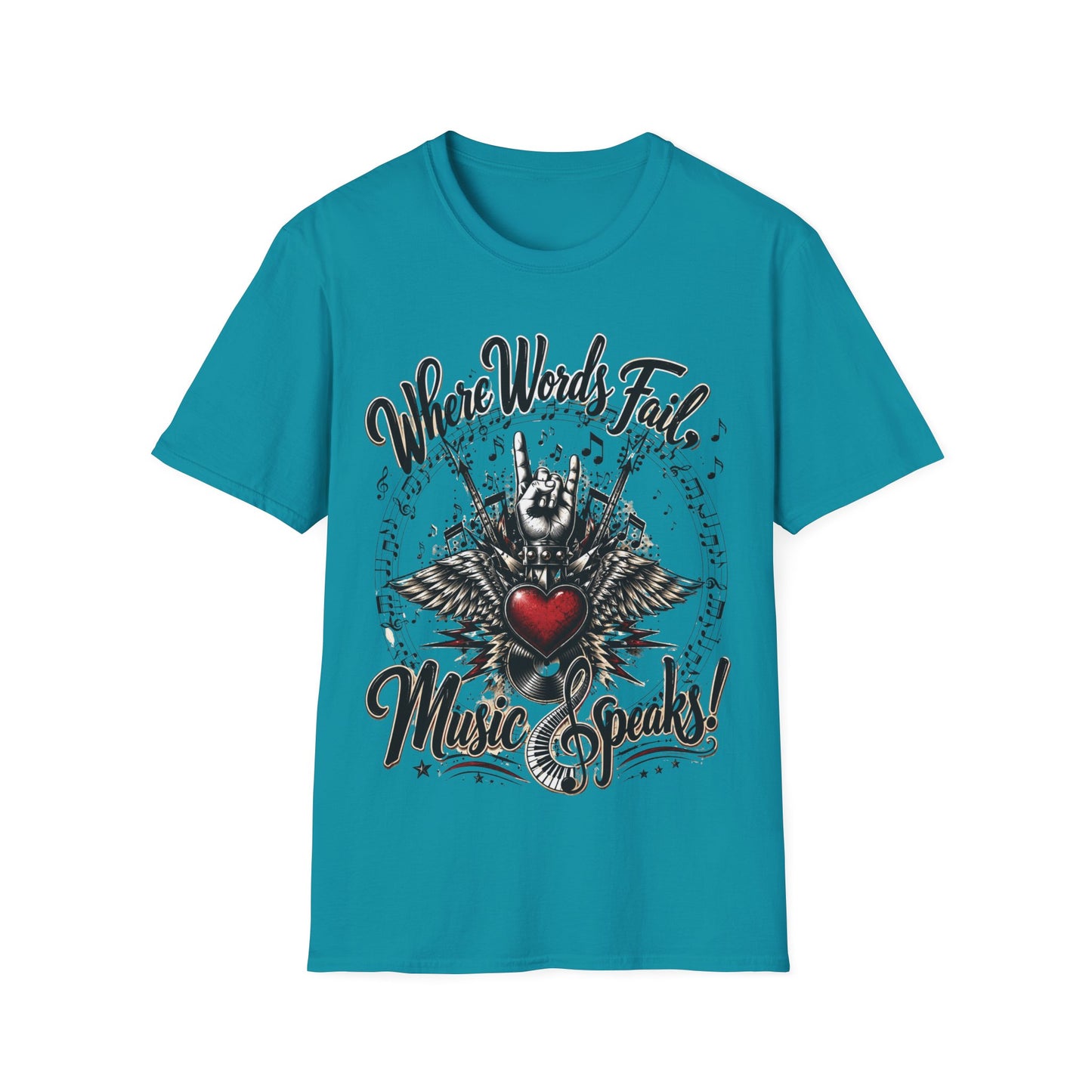 Where Words Fail Music Speaks T-Shirt