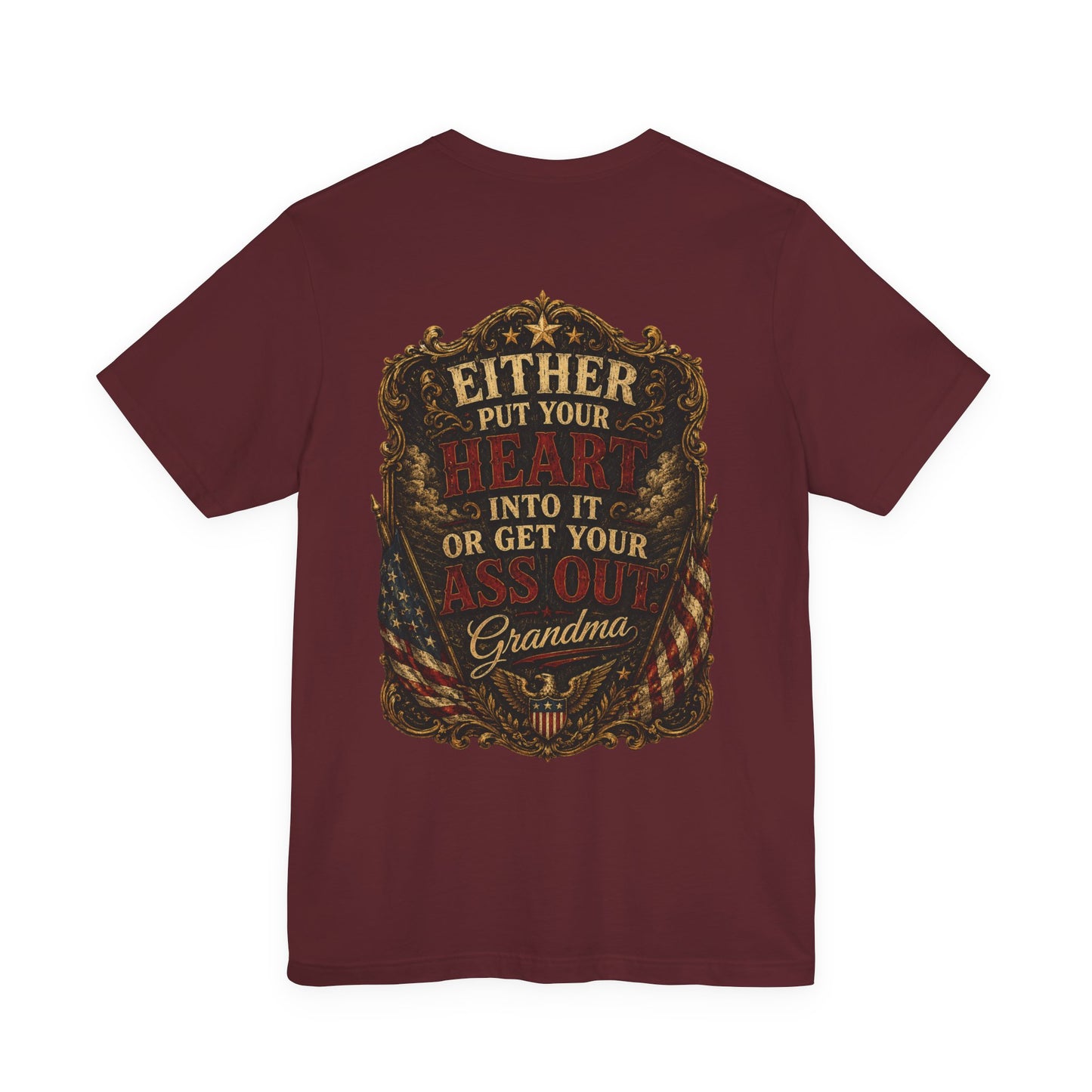 Patriotic Graphic Tee – Love It or Leave It | Vintage Style 100% Cotton T-Shirt