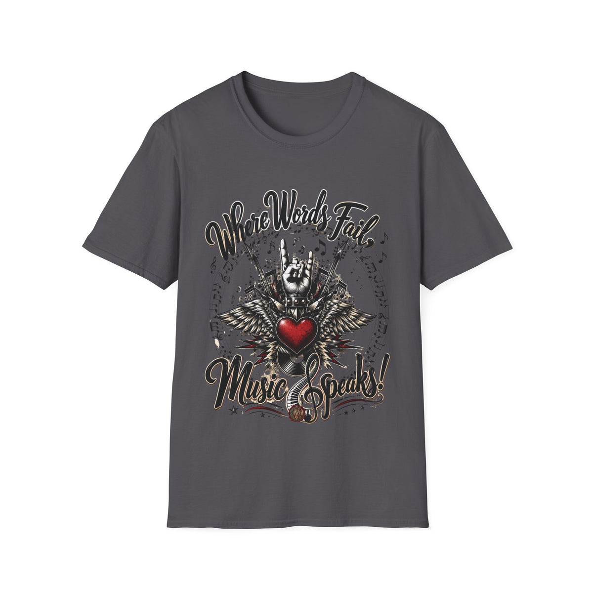 Where Words Fail Music Speaks T-Shirt