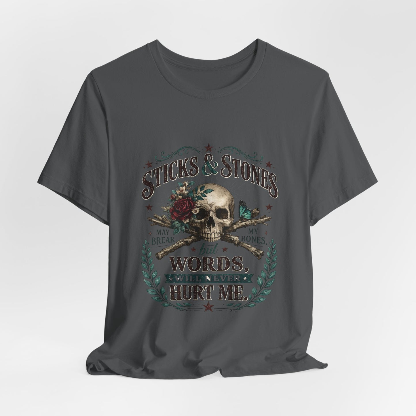 "Sticks and Stones" Classic Child's Poem 100% Cotton Tee
