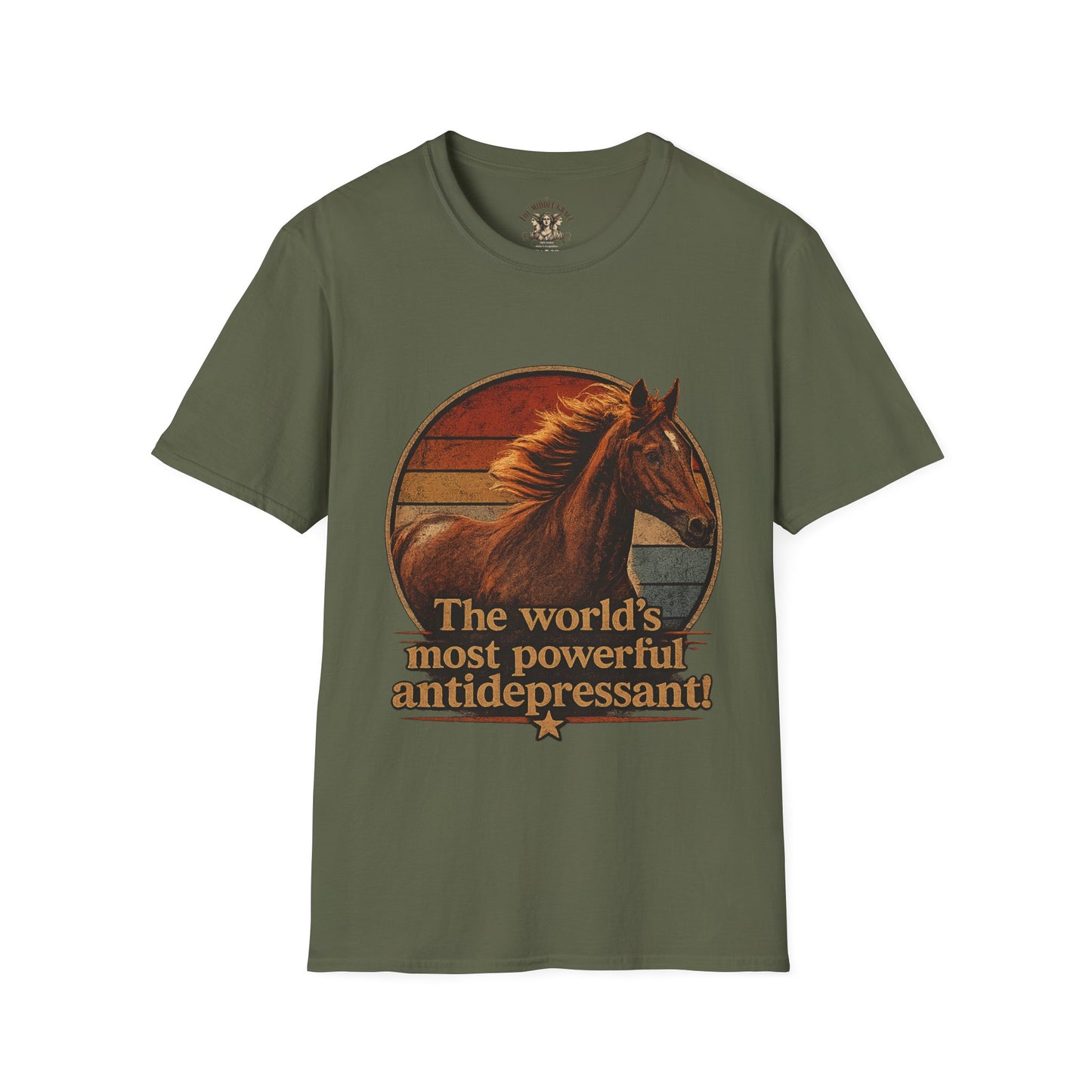 "The World's Most Powerful Antidepressant" Retro Graphic Tee
