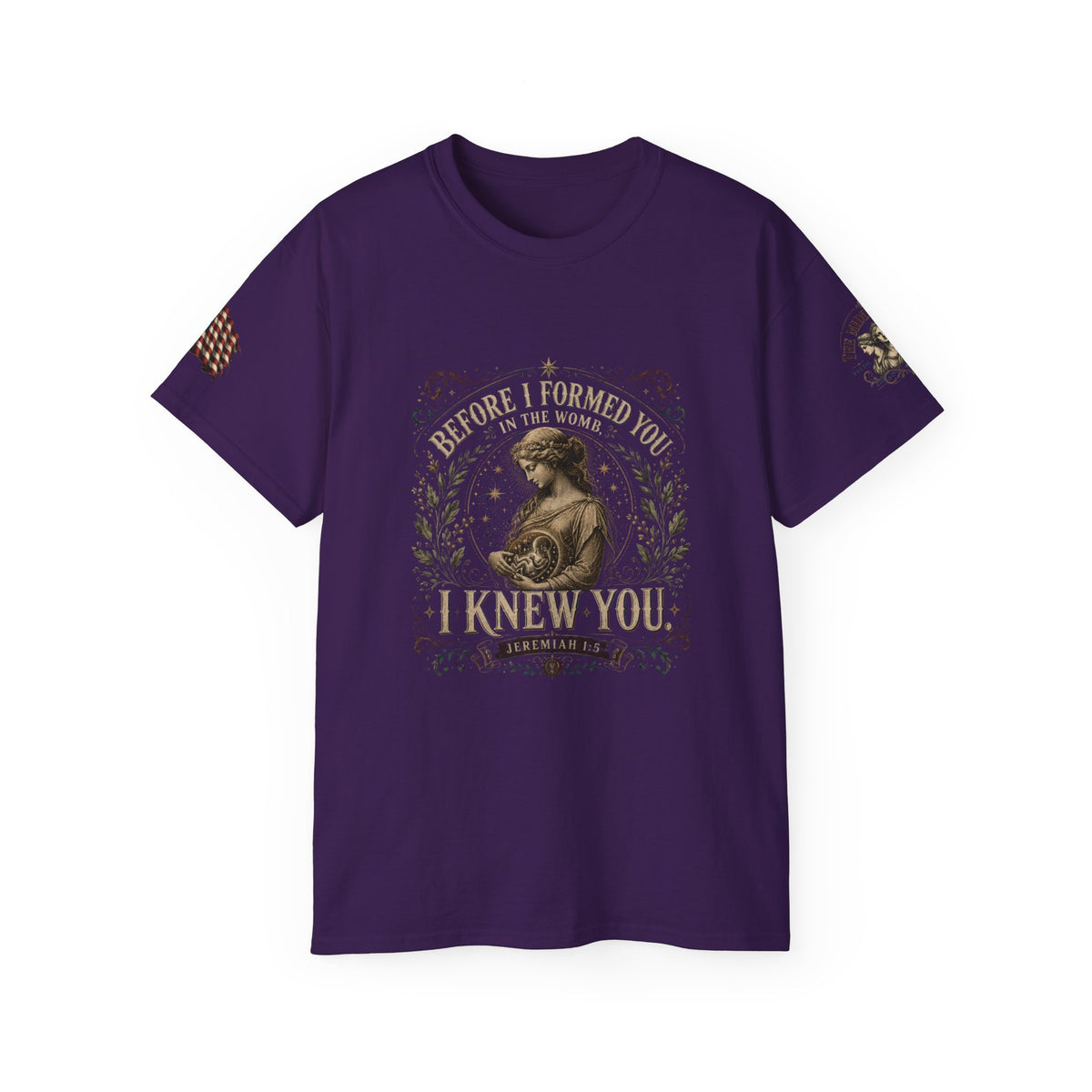 Christian Scripture Tee — "Before I Formed You I Knew You" Graphic T-Shirt