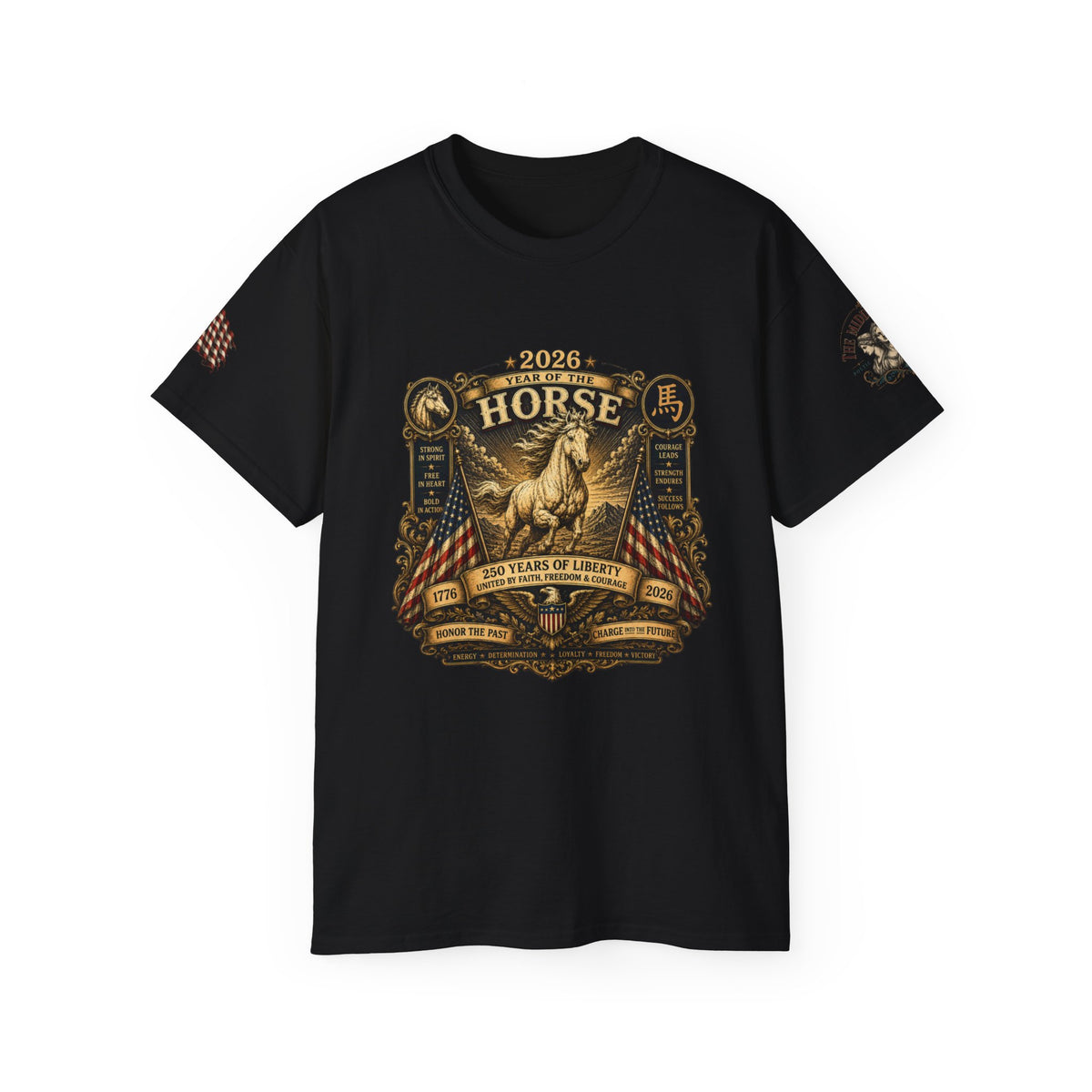2026 Year Of The Horse America 250 Commemorative Tee
