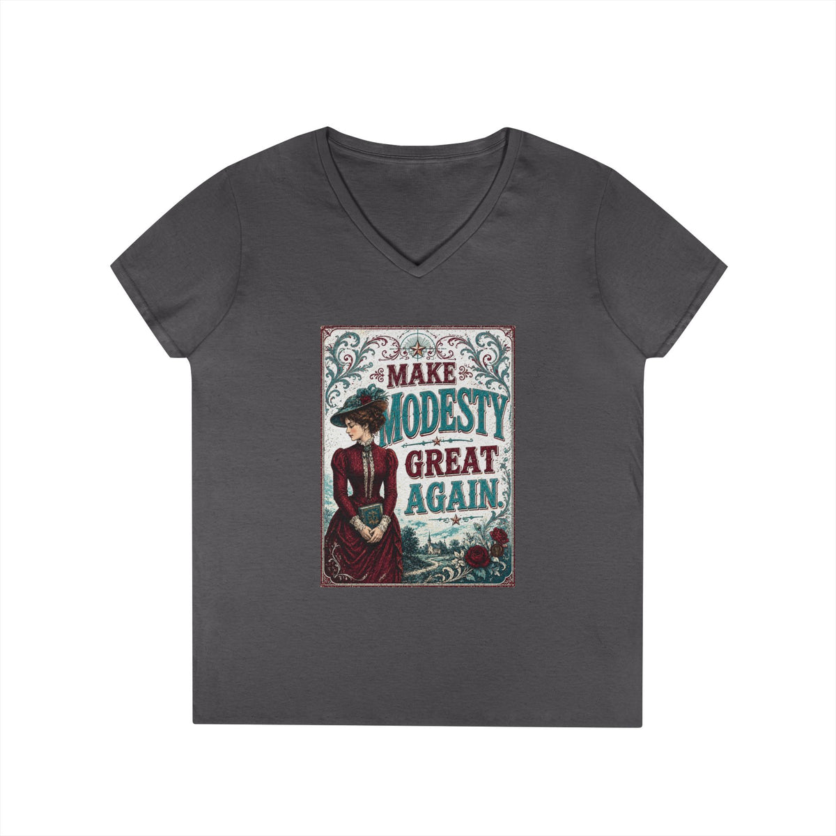 "Make Modesty Great Again," Women's Victorian Tee