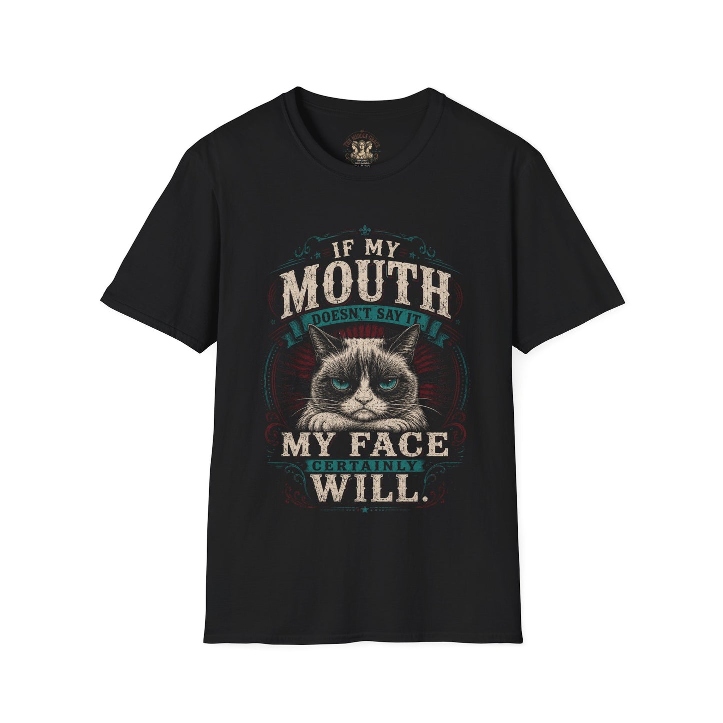 "If My Mouth Doesn’t Say It My Face Will" Grumpy Cat Tee
