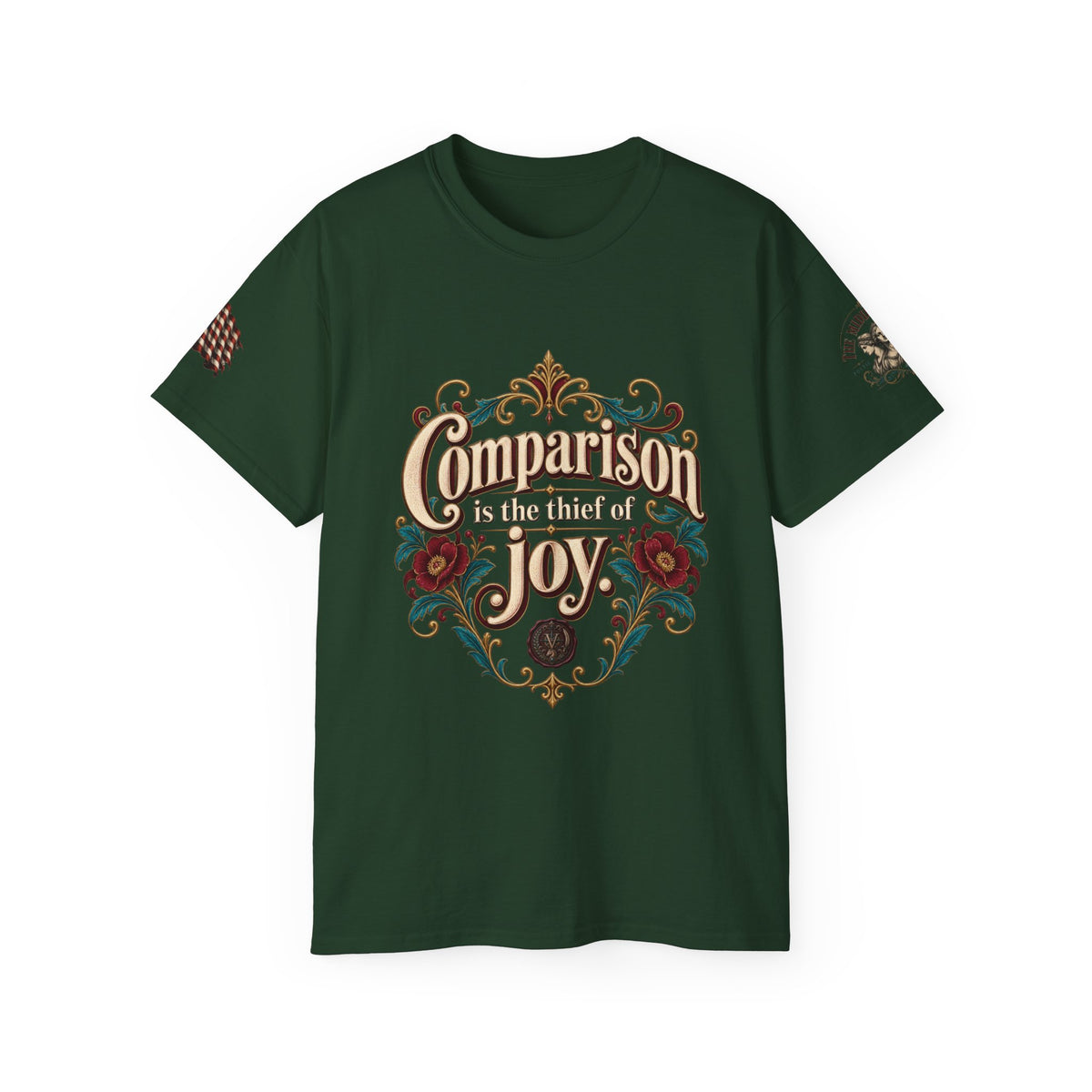 Comparison Is the Thief of Joy Floral Graphic Tee
