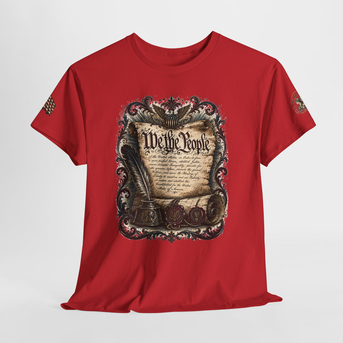 America 250 Vintage Style Constitution with Benjamin Franklin Quote Cotton Tee