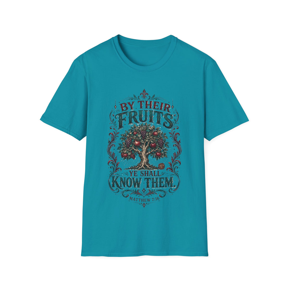 "By Their Fruits" Inspirational Graphic Tee (Matthew 7:16)