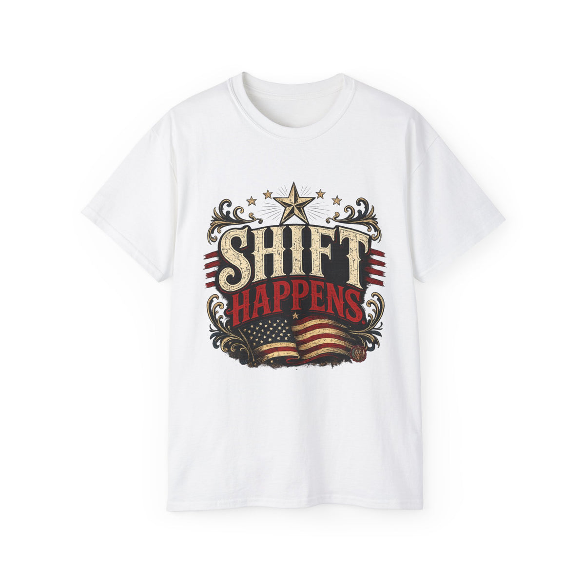 Shift Happens Patriotic Tee
