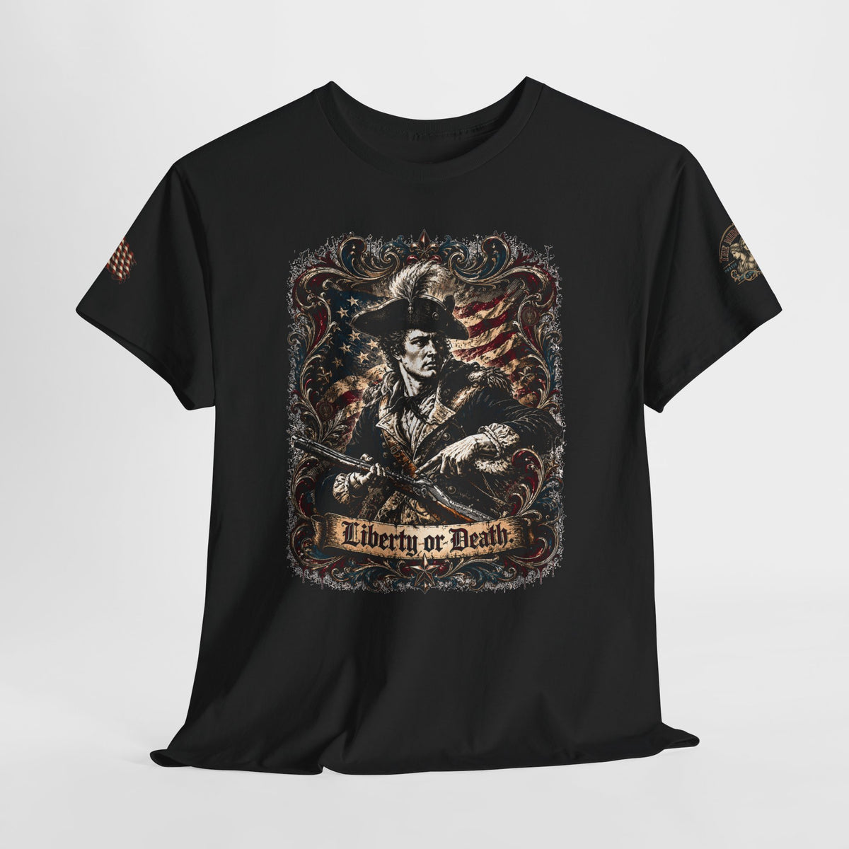 America 250 Patriot Vintage Style 2nd Amendment Cotton Tee