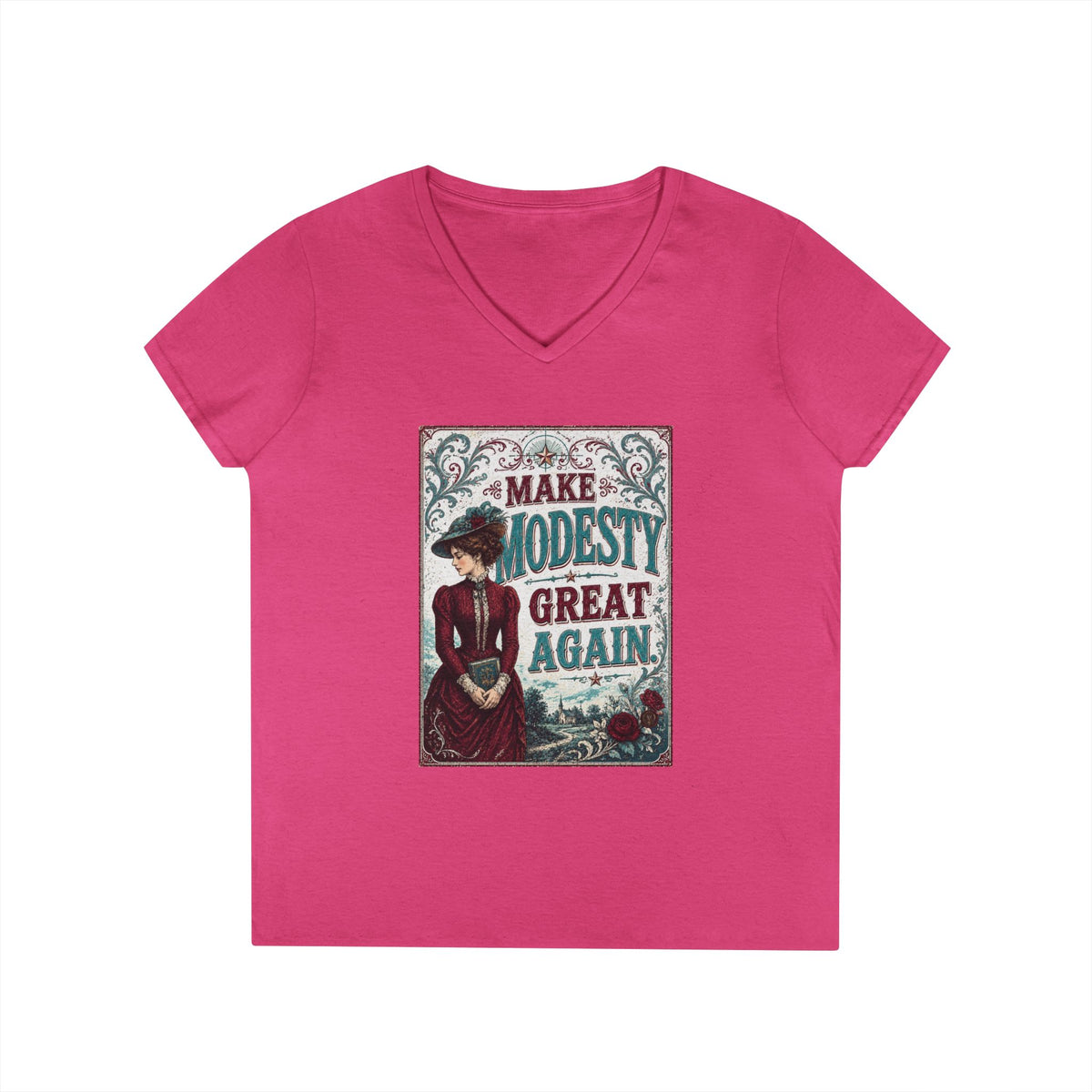"Make Modesty Great Again," Women's Victorian Tee