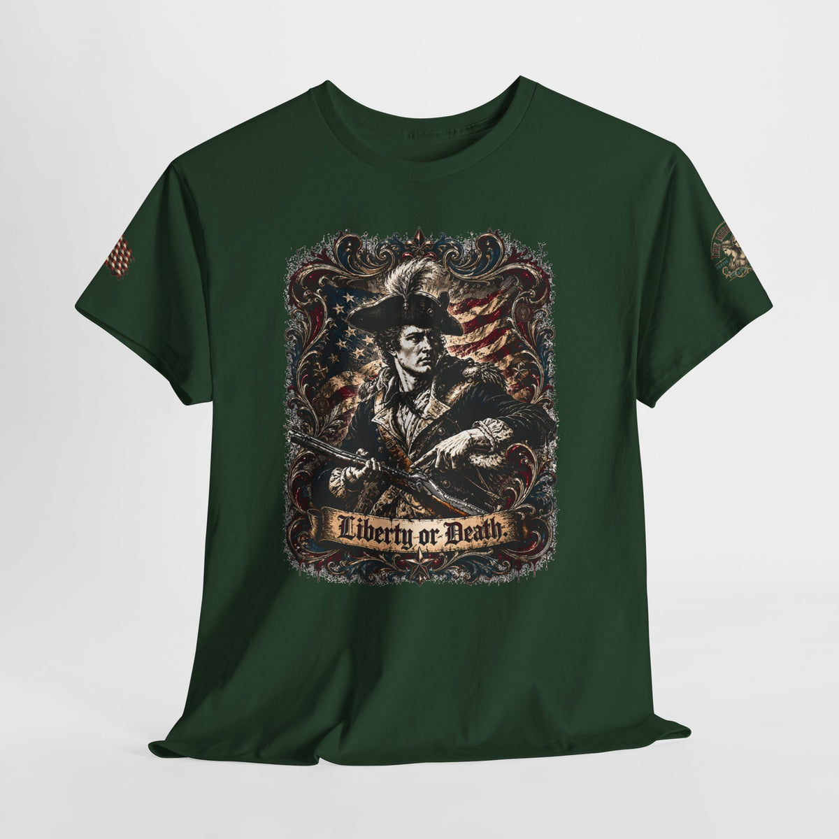 America 250 Patriot Vintage Style 2nd Amendment Cotton Tee