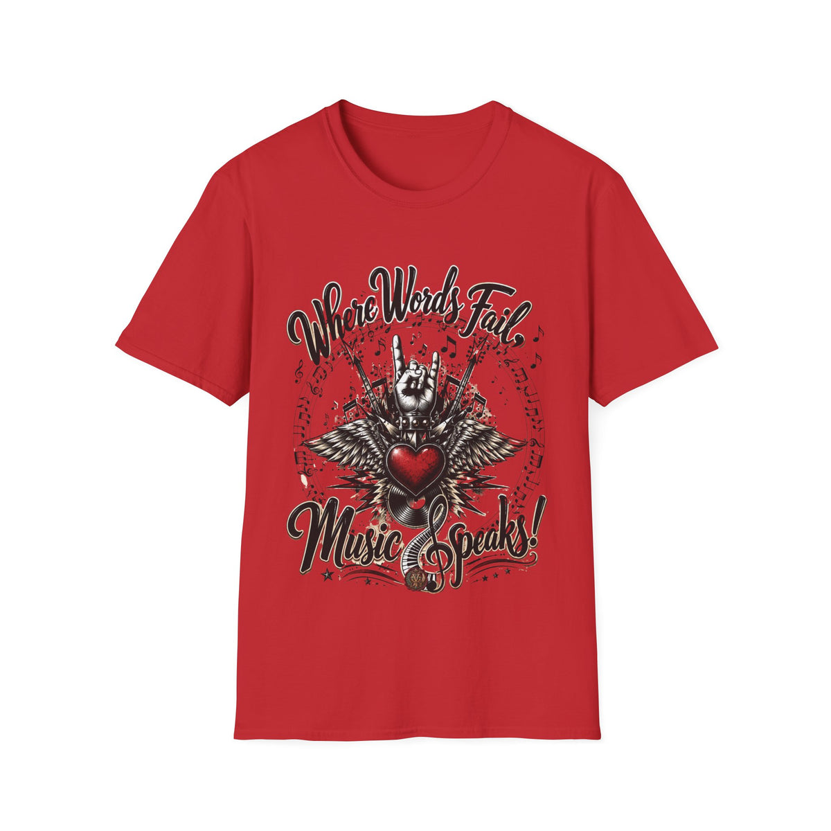 Where Words Fail Music Speaks T-Shirt
