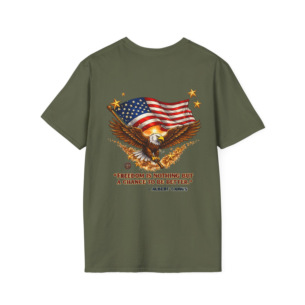American 250th Anniversary Tee 'Unapologetically American' 100% Cotton T-Shirt —