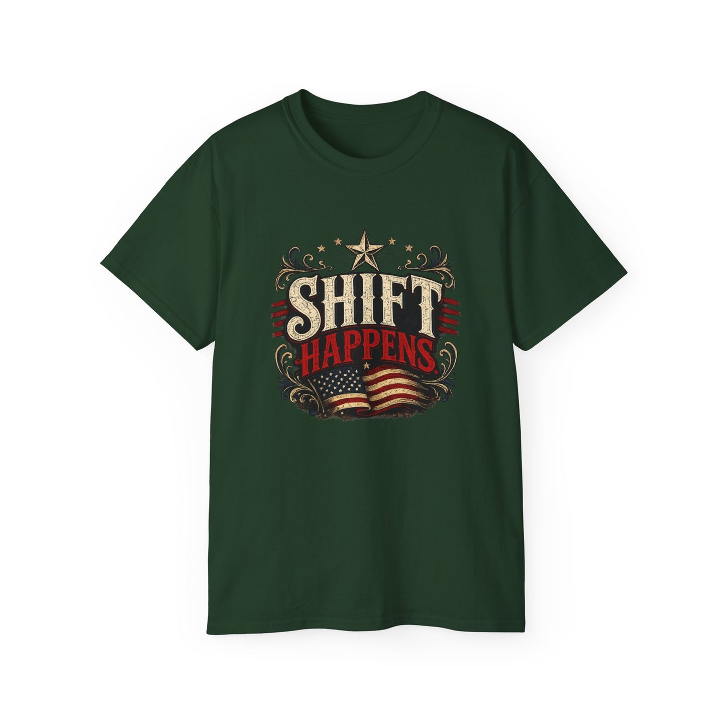"Shift Happens" Cotton Tee