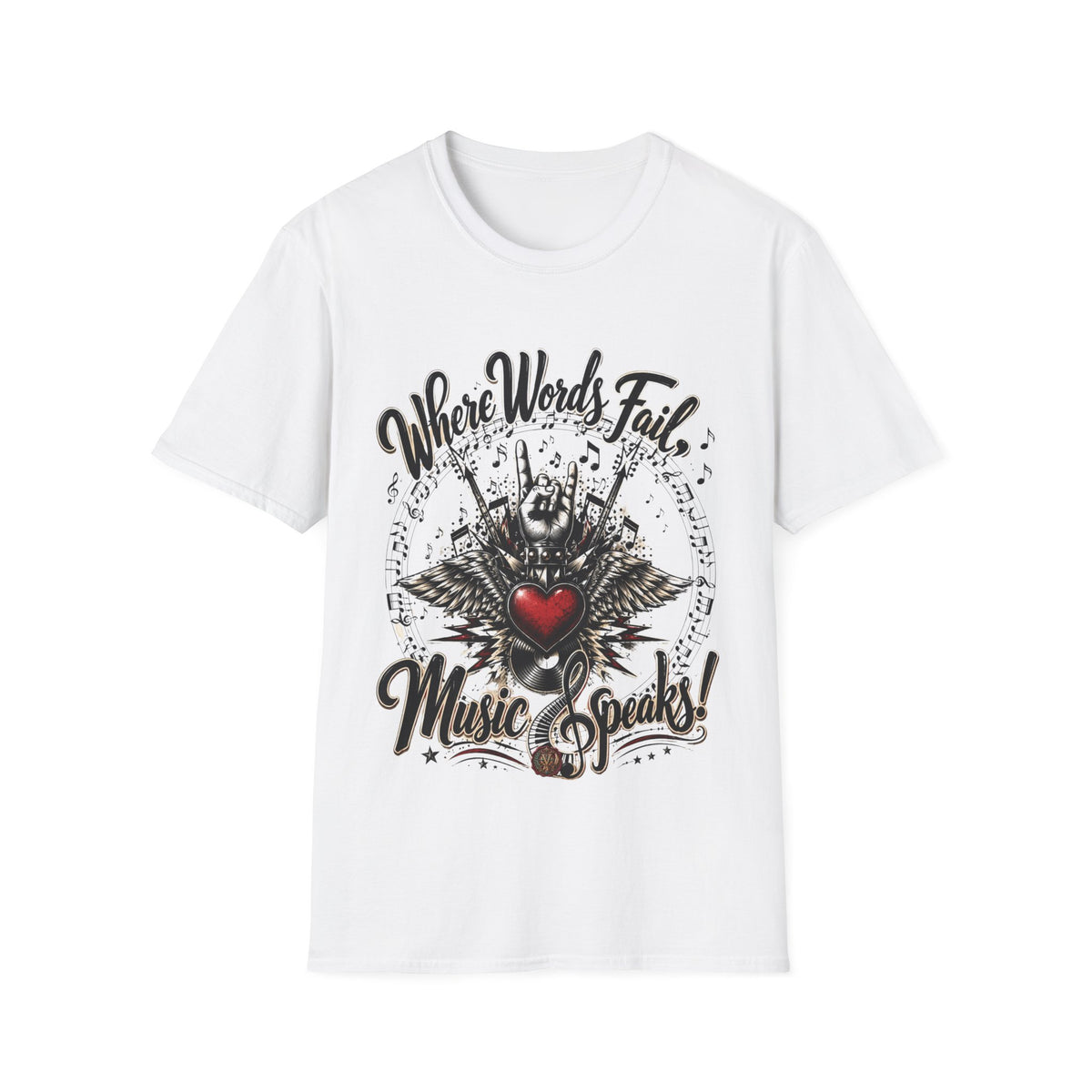 Where Words Fail Music Speaks T-Shirt