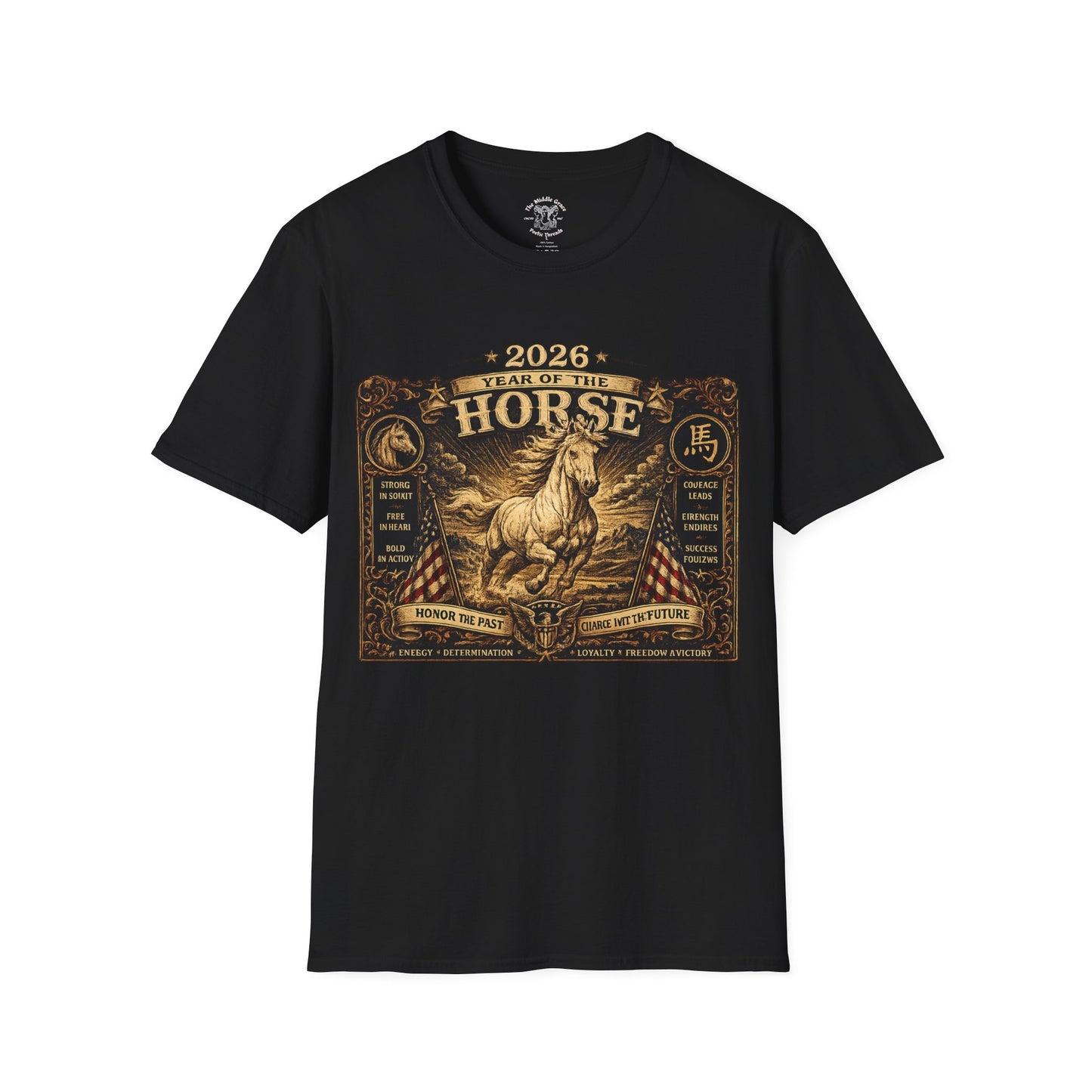 2026 Year of the Horse T-Shirt — Chinese Zodiac Horse Graphic Tee