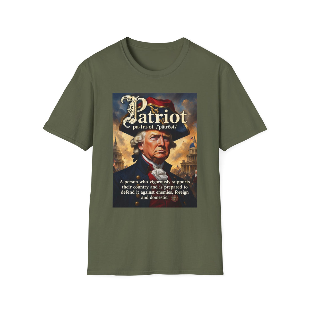 Patriot T‑Shirt — Vintage Donald J. Trump Commander In Chief Tee