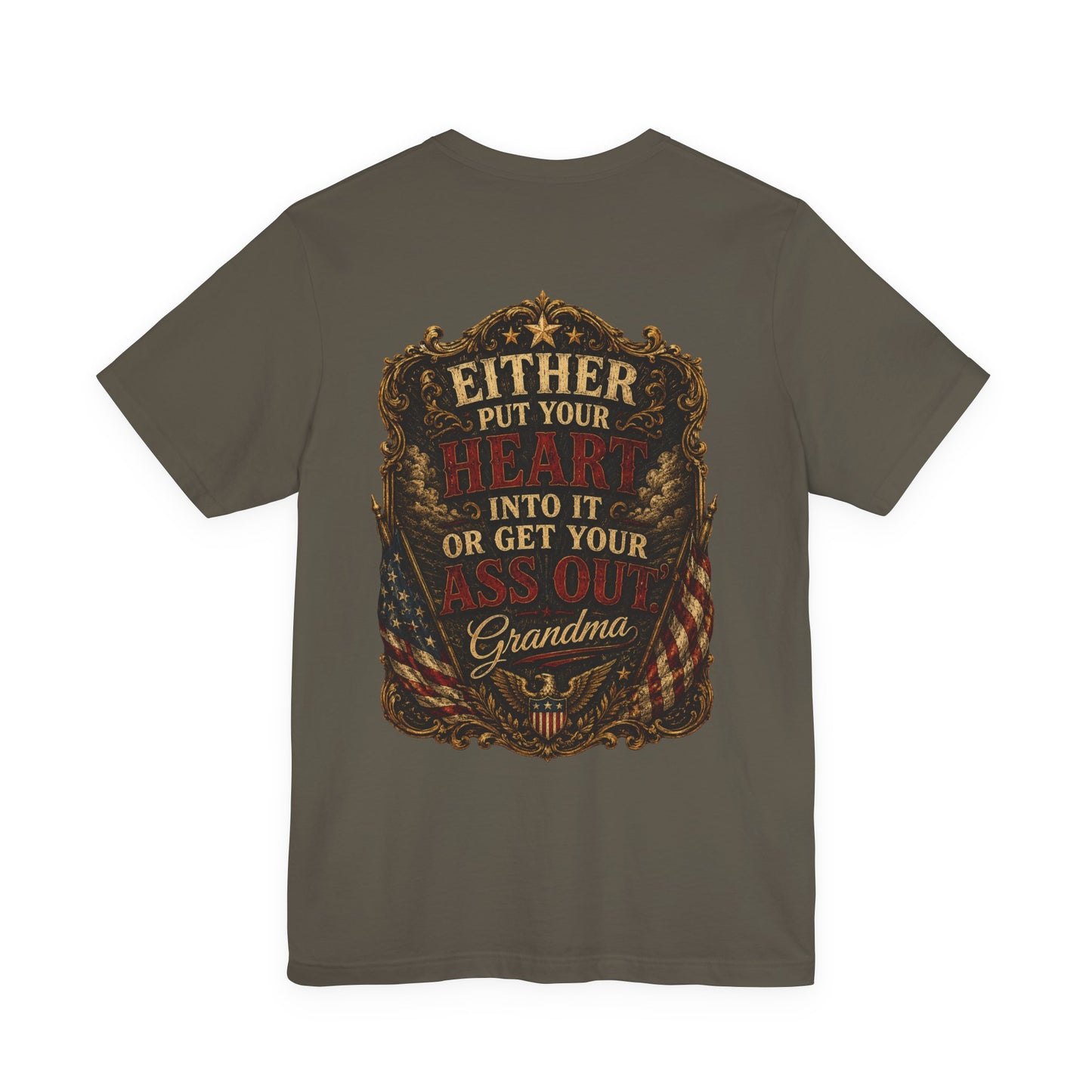 Patriotic Graphic Tee – Love It or Leave It | Vintage Style 100% Cotton T-Shirt