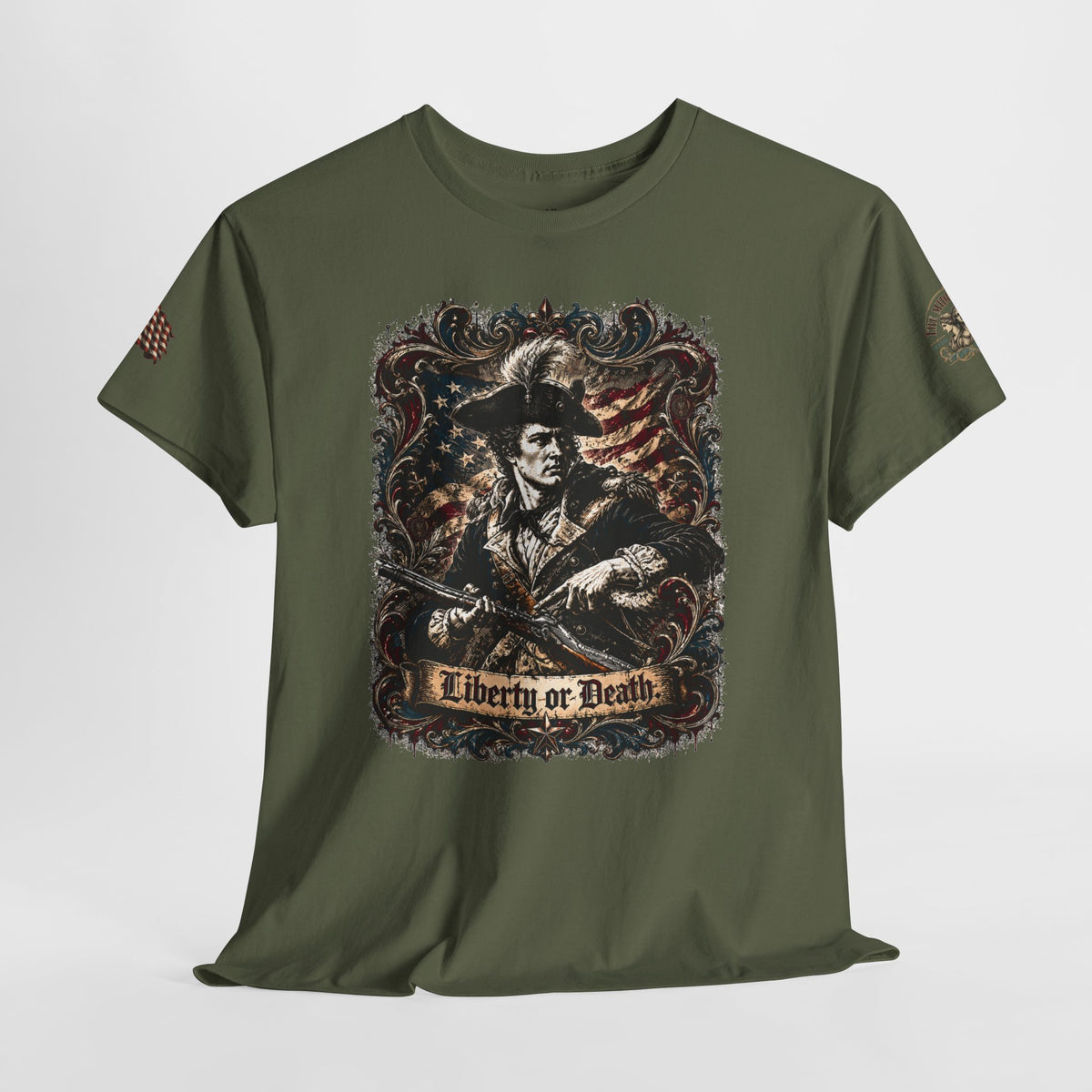 America 250 Patriot Vintage Style 2nd Amendment Cotton Tee